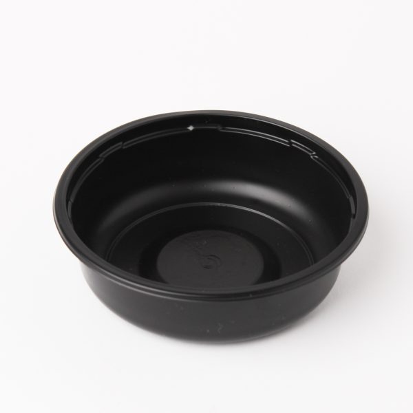 Black 200cc Round Catering Container