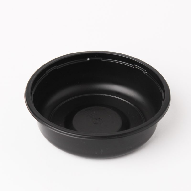 Black 200cc Round Catering Container