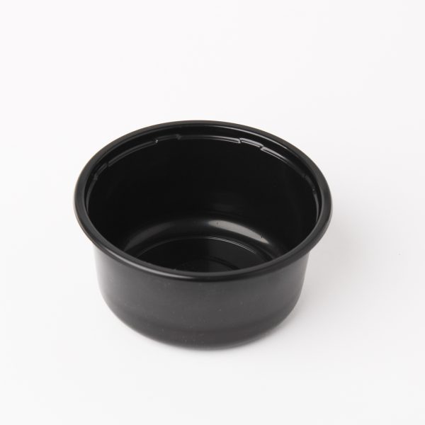 Black 350cc Round Catering Container