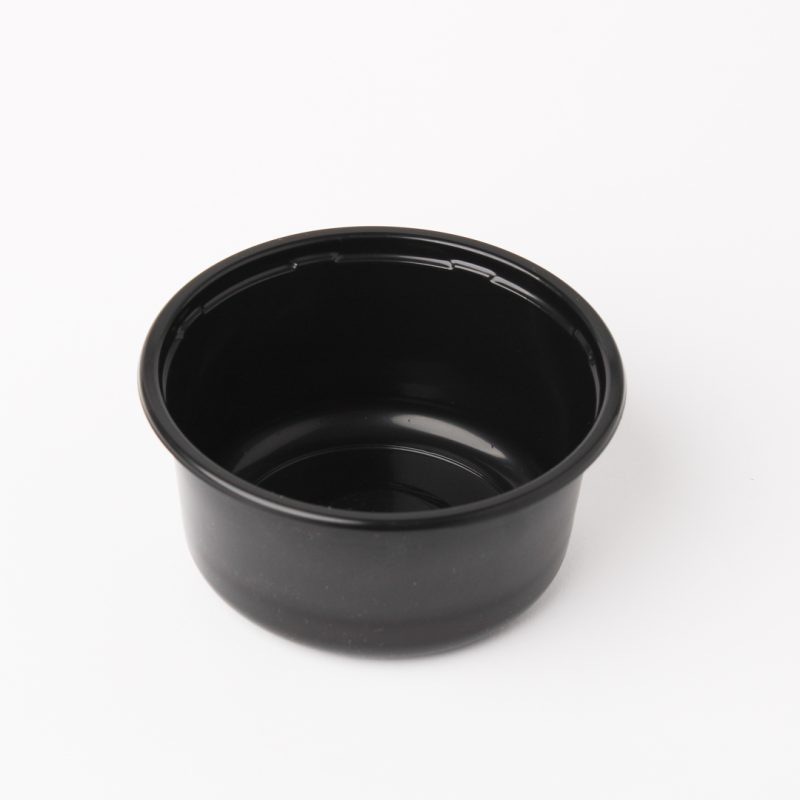 Black 350cc Round Catering Container