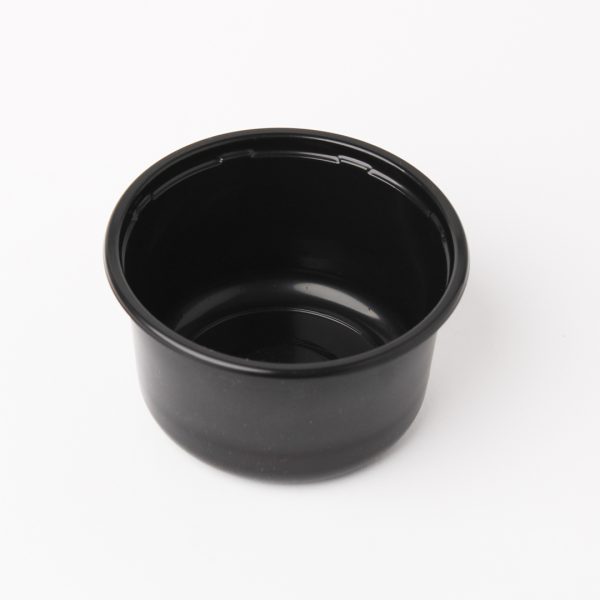 Black 450cc Round Catering Container