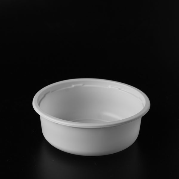 White 250cc Round Catering Container
