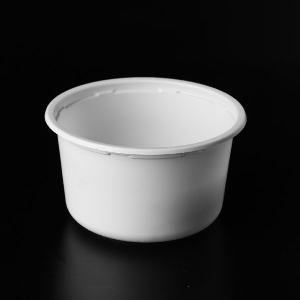 White 450cc Round Catering Container