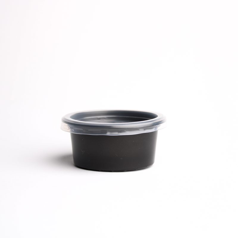 3Oz Black PP Sauce Cup