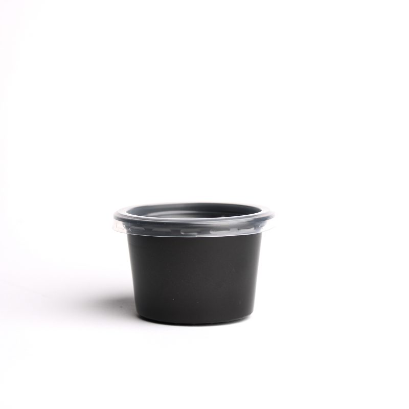 4Oz Black PP Sauce Cup